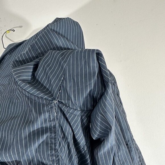 Vintage Scotch & Soda Jacket AE-25 Navy Full Zip Striped Zip Pockets L Varsity - Picture 4 of 6